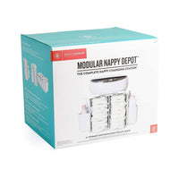 Prince Lionheart Modular Nappy Depot (White, 2 Hooks) - Karout Online -Karout Online Shopping In lebanon - Karout Express Delivery 