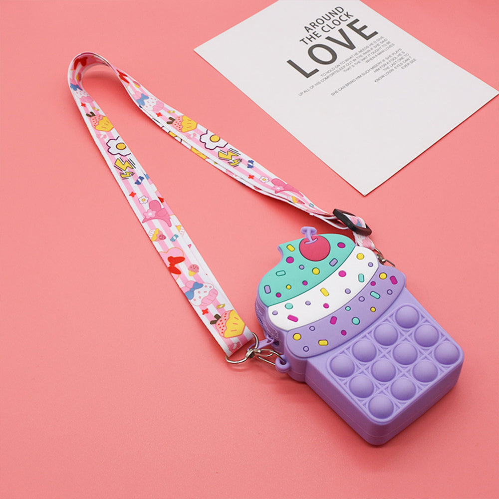 Pop It Fidget Bag Squishy Sensory Pop Bags for Women Backpack Purse