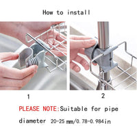 Faucet Storage Rack Hanging Sink Sponge Holder for Bathroom & Kitchen / 22FK066 - Karout Online -Karout Online Shopping In lebanon - Karout Express Delivery 