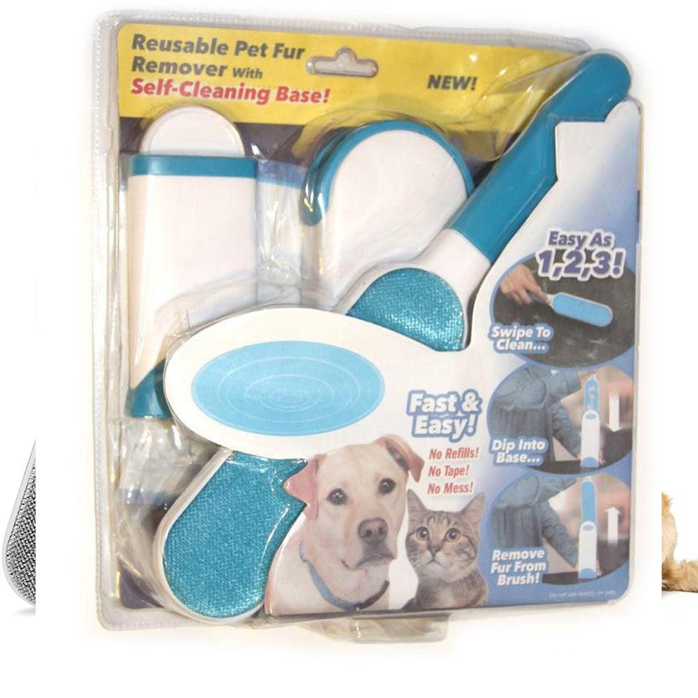 Reusable Pet Fur Remover With Self Cleaning Base / 23521 - Karout Online -Karout Online Shopping In lebanon - Karout Express Delivery 