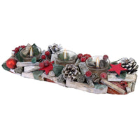 Christmas Candle Holder 36 x 8.5 cm.