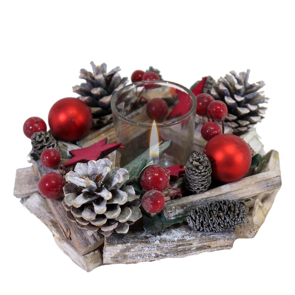 Christmas Candle Holder 15 cm.