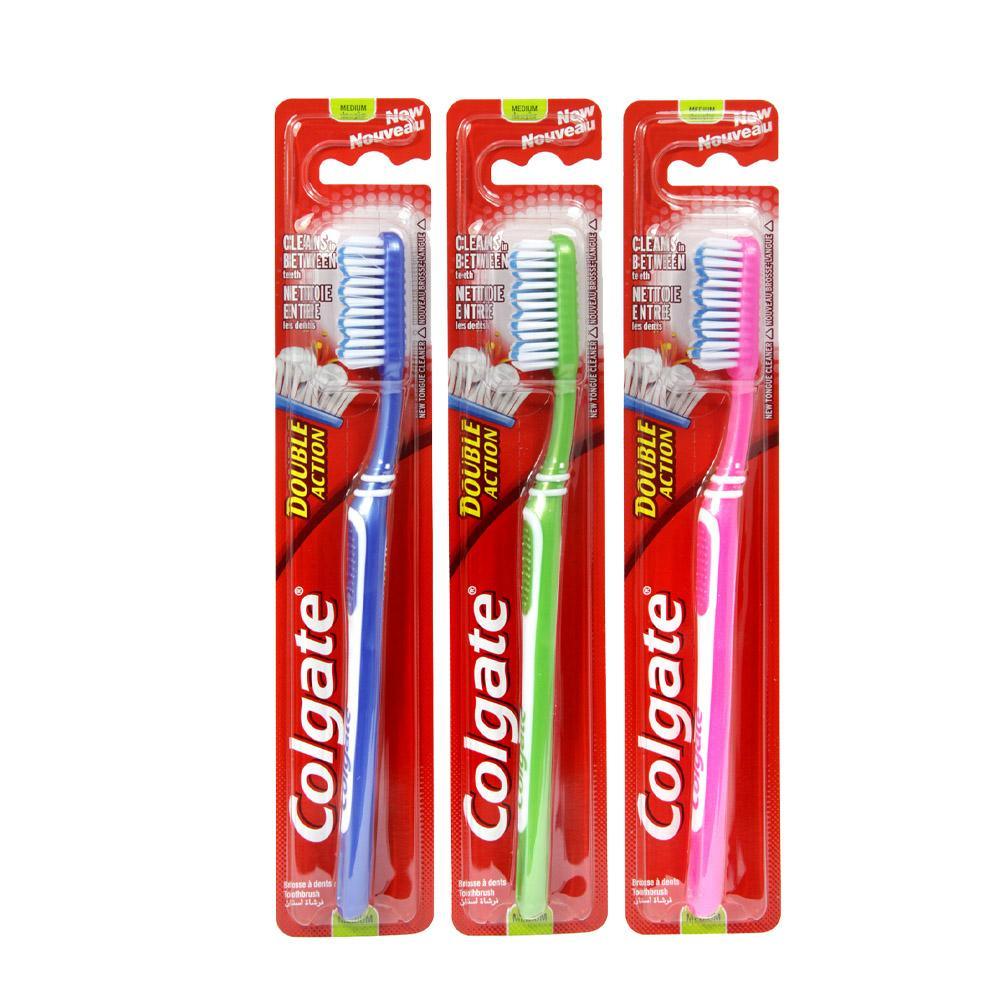 Colgate Toothbrush - Double Action Medium, 1 toothbrush.