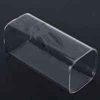 **NET**Clear Square Tall Glass Drinkware Cup Printed Cute Animal Pattern 400ml / 9961409446046