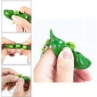 Pop It Squishy Squeeze Peas Stress Rubber Keychain Toy / PO-28 - Karout Online -Karout Online Shopping In lebanon - Karout Express Delivery 