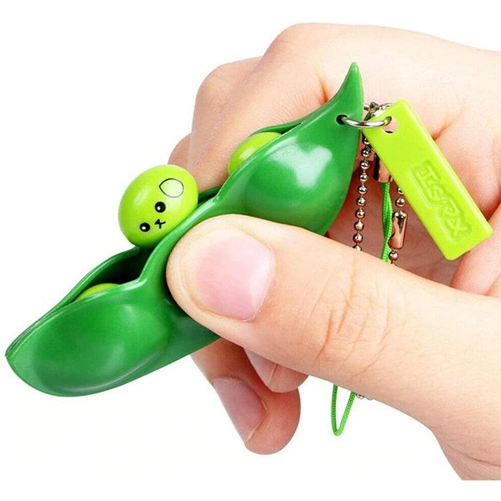 Pop It Squishy Squeeze Peas Stress Rubber Keychain Toy / PO-28 - Karout Online -Karout Online Shopping In lebanon - Karout Express Delivery 