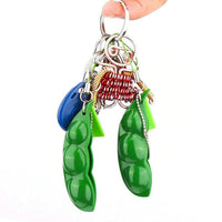 Pop It Squishy Squeeze Peas Stress Rubber Keychain Toy / PO-28 - Karout Online -Karout Online Shopping In lebanon - Karout Express Delivery 