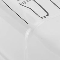 **NET**Clear Square Tall Glass Drinkware Cup Printed Cute Animal Pattern 400ml / 9961409446046