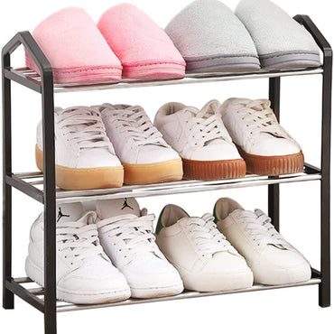 3 Layer Shoe Stand Stackable Shoe Rack Organizer Slipper Rack