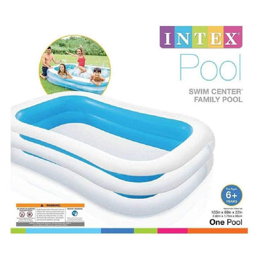 (NET) Intex 56483 Swim Center Inflatable Family Swimming Pool