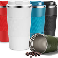 **(NET)**Stainless Steel Travel Coffee Mug Vacuum Insulated Reusable Coffee Tumbler Cup 510ml