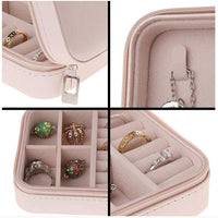 **NET**Portable Leather Travel Jewelry Box Jewelry Organizer / KC23-213 / 6920233814257