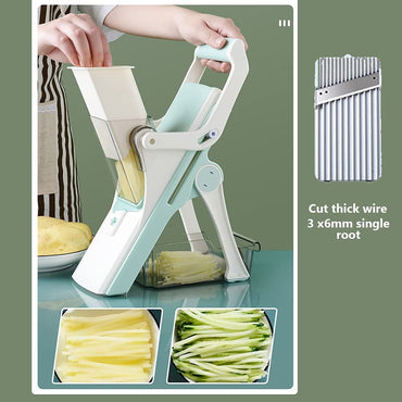 **(Net)** - Multifunction Meat Cutter Vegetable Fruit Slicer Grater Manual Food Chopper Set