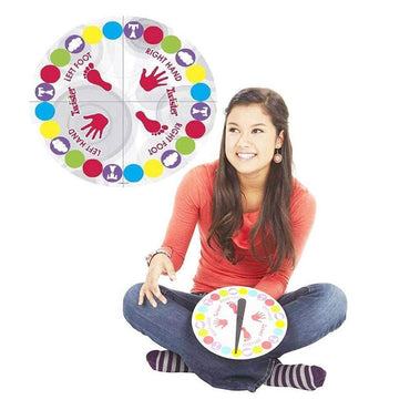 2 in 1 Twister Game with Finger Twister and Spin Wheel.