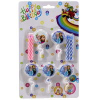 Birthday - Candles With Holders ( 5 Pcs) Frozen Birthday & Party Supplies