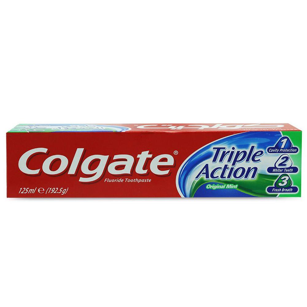 Colgate Flouride Toothpaste Triple Action Mint 125ml.
