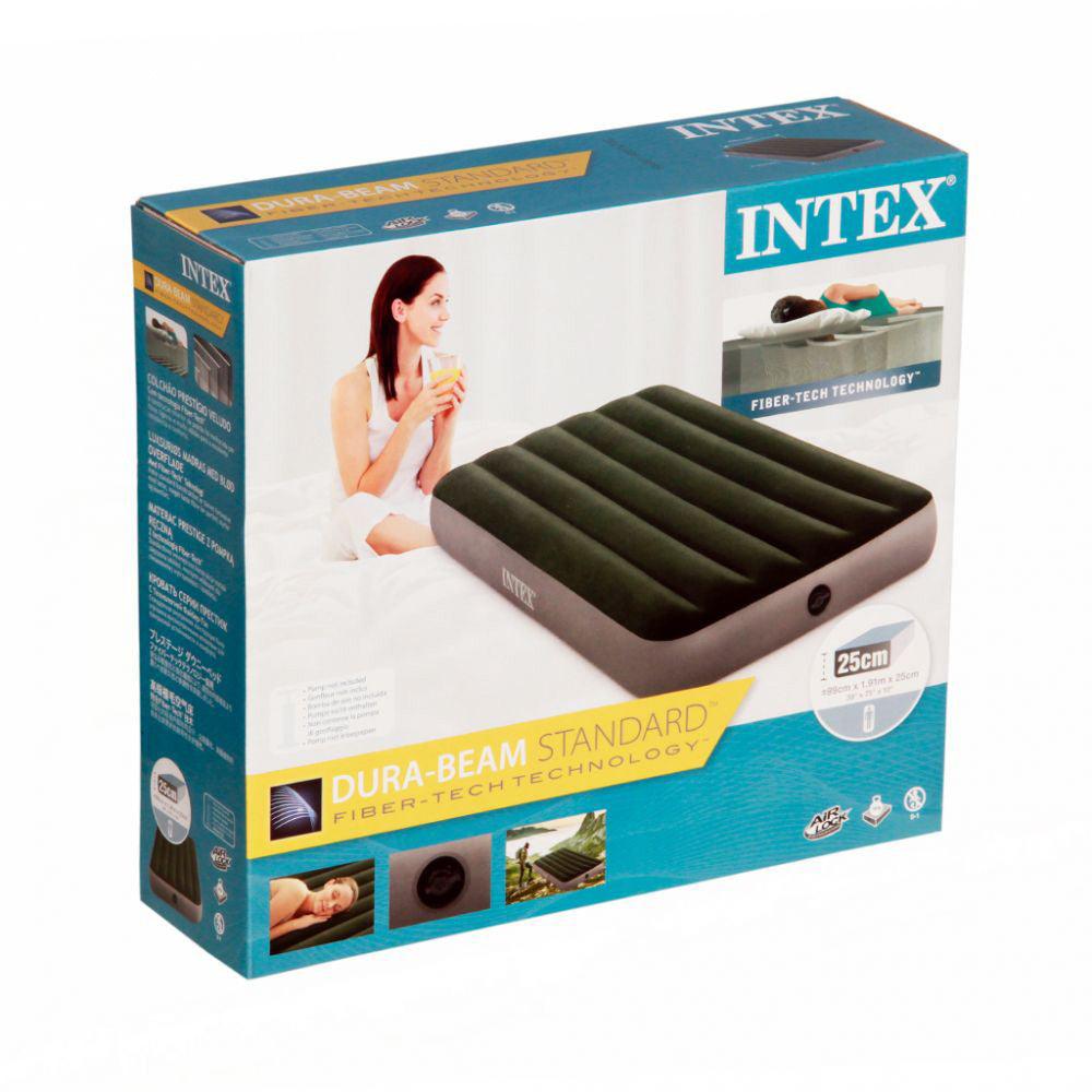 Intex Twin Dura Beam Prestige Downy Airbed With Fiber Tech / 99cm x 1.91m x 25cm - Karout Online -Karout Online Shopping In lebanon - Karout Express Delivery 