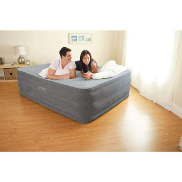 Intex Queen Comfort Plush High Rise Airbed / 64418 - Karout Online -Karout Online Shopping In lebanon - Karout Express Delivery 