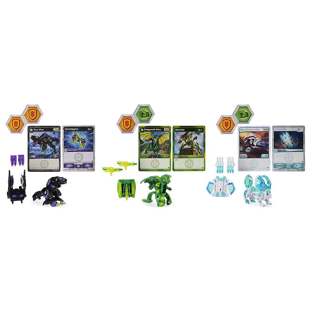 BAKUGAN Spin Master Gear-Up Pack with 3 exclusive Armored Alliance Ultra Bakugan Ultra and 3 sets of Baku-Gear - Karout Online -Karout Online Shopping In lebanon - Karout Express Delivery 