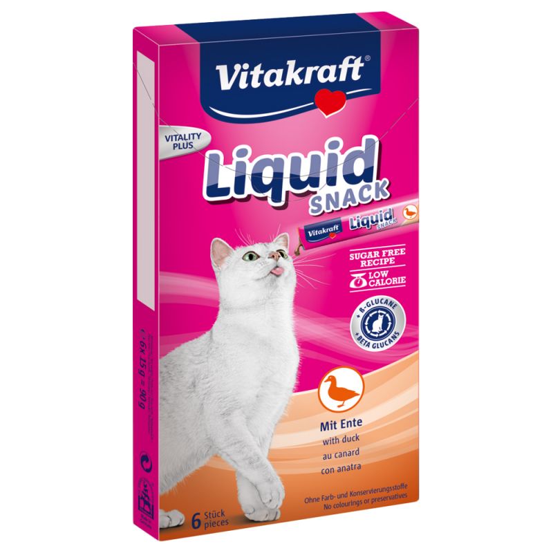 Vitakraft Cat Liquid Snack-Duck& Beta Glucane 90g