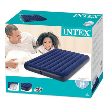 Intex Dura Beam Series Classic Downy Airbed 137x191x25cm - Karout Online -Karout Online Shopping In lebanon - Karout Express Delivery 