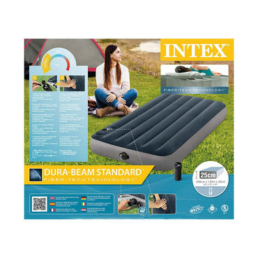 Intex Dura Beam Single High Airbed / 64781 - Karout Online -Karout Online Shopping In lebanon - Karout Express Delivery 
