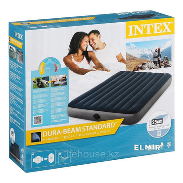 Intex Queen Dura Beam Single High Airbed / 64783 - Karout Online -Karout Online Shopping In lebanon - Karout Express Delivery 