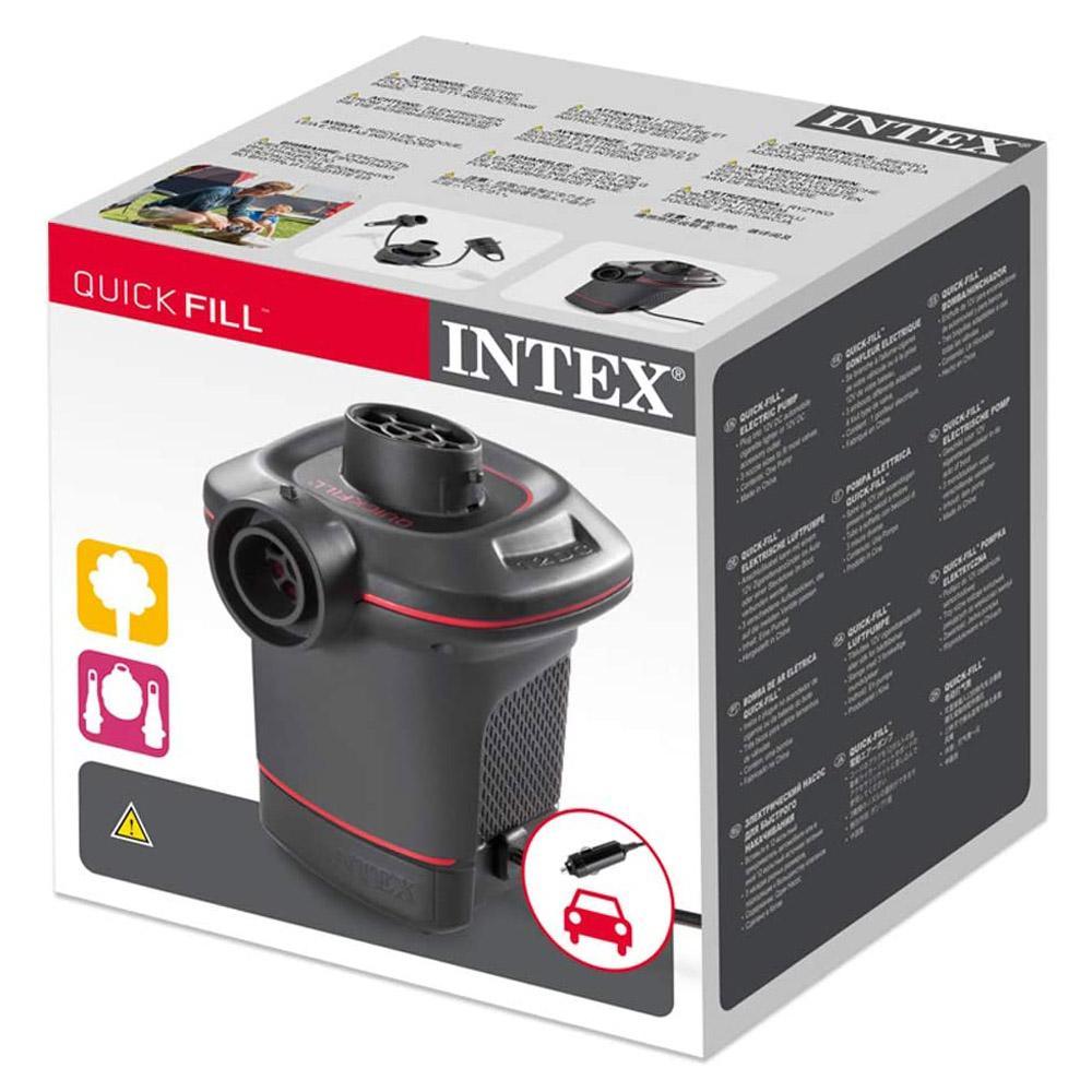 Intex Inflator (NET) Intex 66636 Quick Fill Electric Air Inflator Pump 12V Outdoor Us