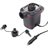 Intex 66636 Quick Fill Electric Air Inflator Pump 12V Outdoor Use.