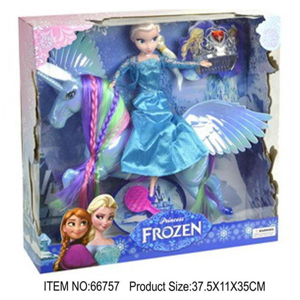 Frozen Doll With Horse And Accessories.