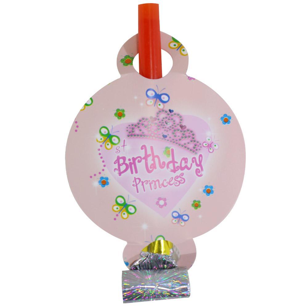 Birthday -Birthday Princess Blowouts ( 6 Pcs) / Ab-61 Birthday & Party Supplies