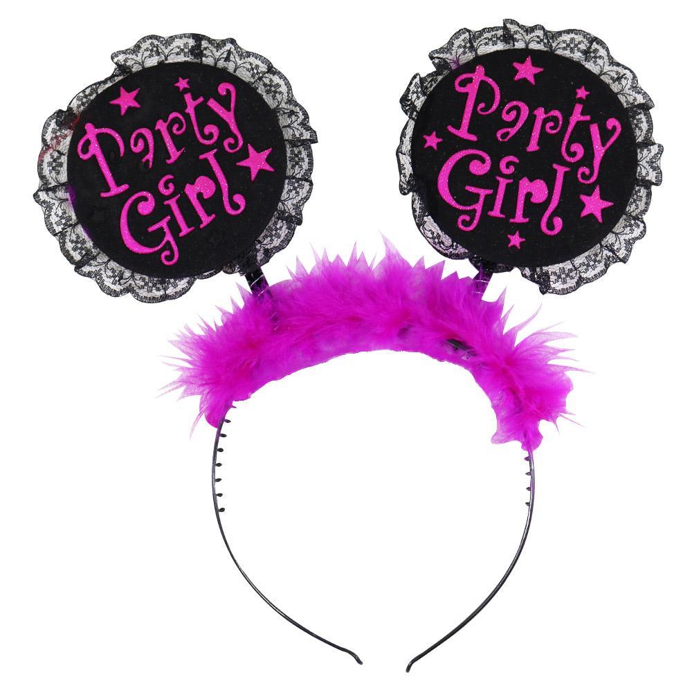 Birthday-Party Girl Hair Band / L-240 Birthday & Party Supplies