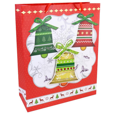 Christmas Gift Bag 23.5 x 18 x 8 Cm.