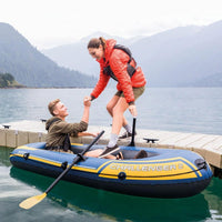 Intex 68367 Challenger 2 Inflatable Boat Set For Two People With Oars + Inflator Summer