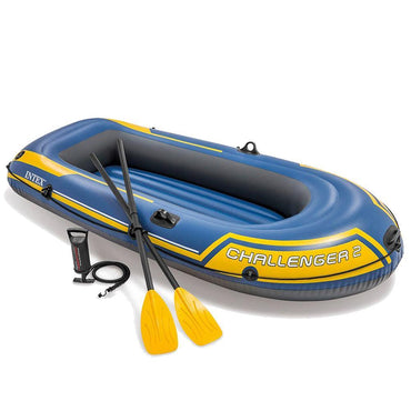 Intex 68367 Challenger 2 Inflatable Boat Set For Two People With Oars + Inflator Summer