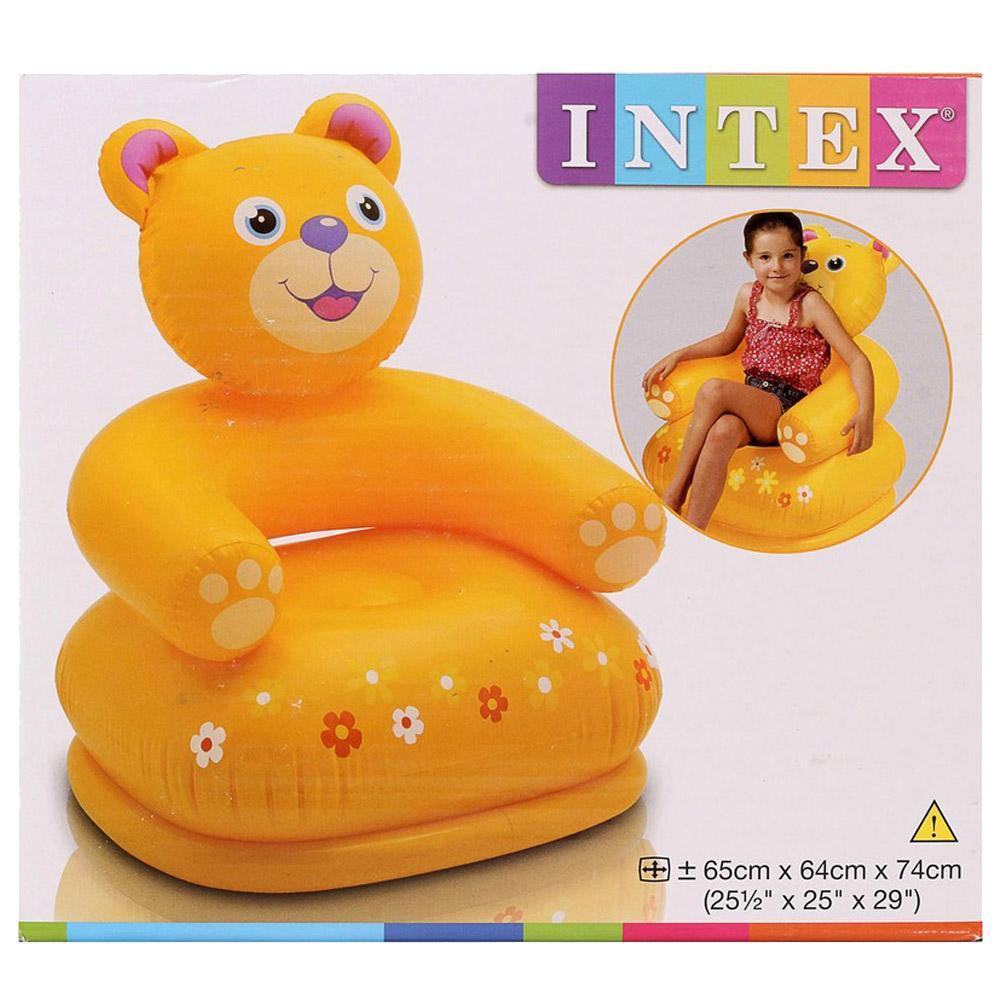 Intex 68556 Inflatable Happy Animal Chair For Kids Summer
