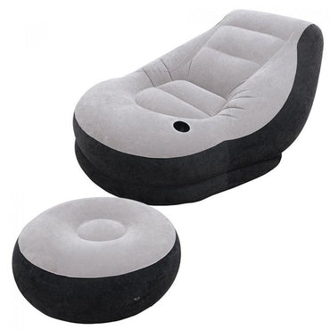 Intex Ultra Lounge inflatable chair with footstool - Karout Online -Karout Online Shopping In lebanon - Karout Express Delivery 