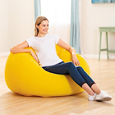Intex - Beanless Bag Chair 107 X 104 69 Cm Yellow Home & Kitchen