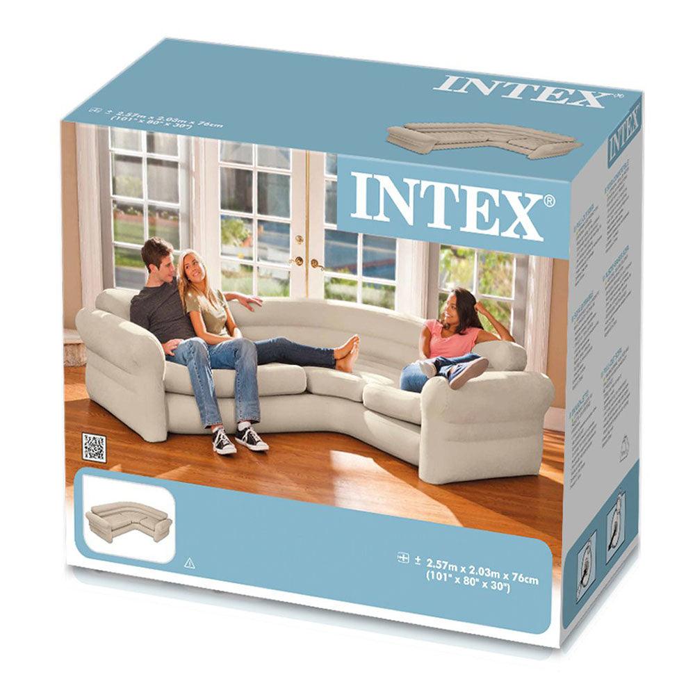 Intex Corner Couch Inflatable  Sofa - Karout Online -Karout Online Shopping In lebanon - Karout Express Delivery 