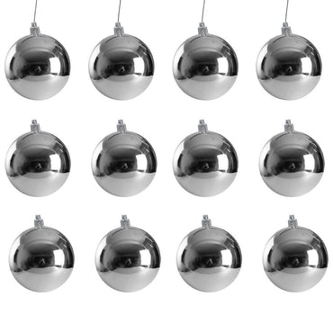 Christmas Decoration Ball 3 Cm (Set of 12)- Silver.