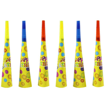 Birthday Paper Horn / Yellow Birthday & Party Supplies
