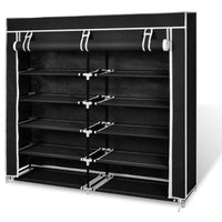 HCX Collapsible Metal Double Door Shoe Rack / T-2712A - Karout Online -Karout Online Shopping In lebanon - Karout Express Delivery 