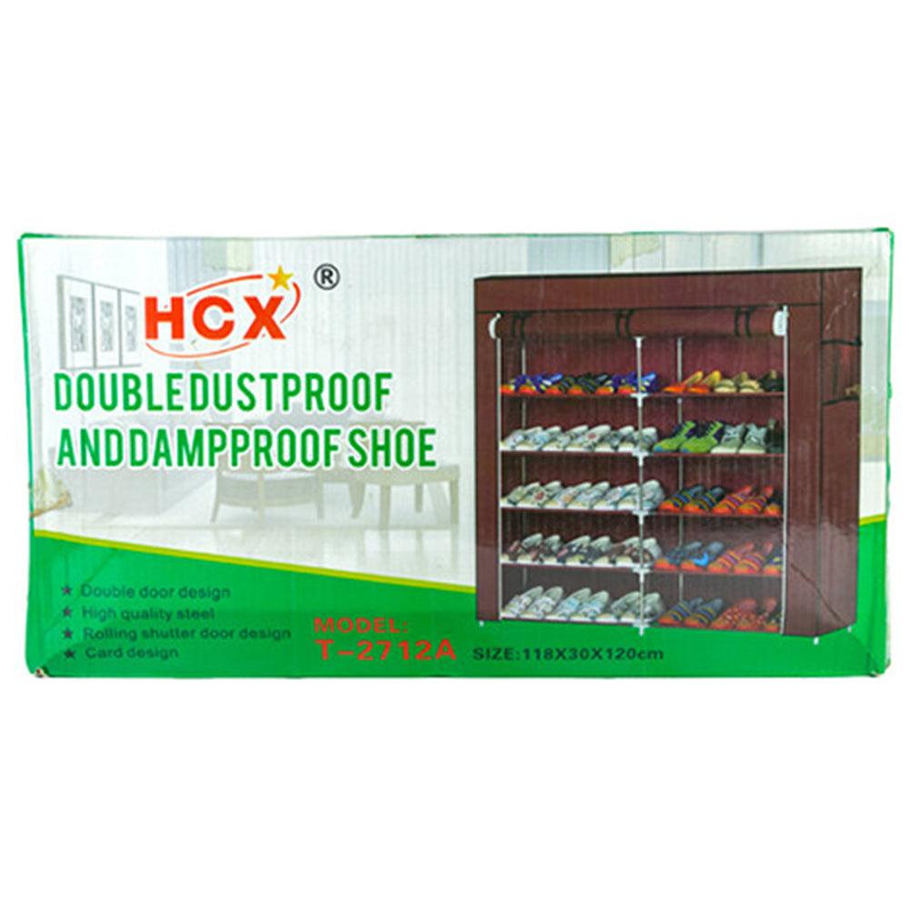 HCX Collapsible Metal Double Door Shoe Rack / T-2712A - Karout Online -Karout Online Shopping In lebanon - Karout Express Delivery 