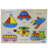 Wood Puzzle Transport Toys & Baby