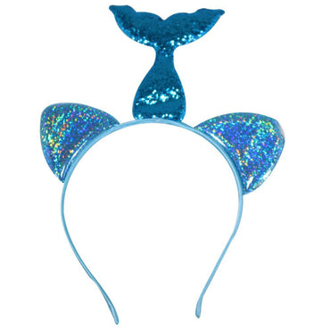 Glitter Mermaid Hair Band / Q-552 Blue Birthday & Party Supplies