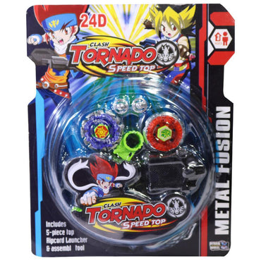 Beyblade Tornado Metal Fusion 8D Speed Top Set Red & Blue Toys Baby