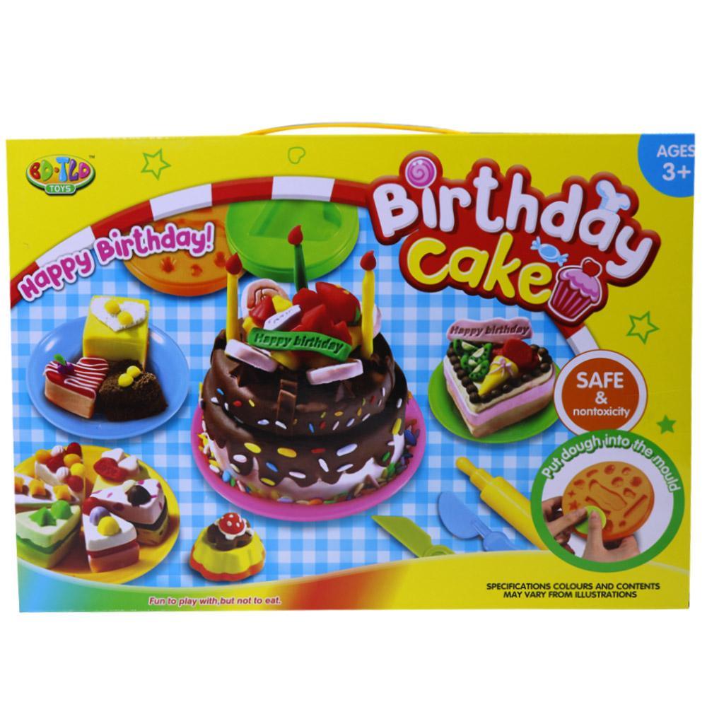 Birthday Cake Play Dough Modeling - Karout Online