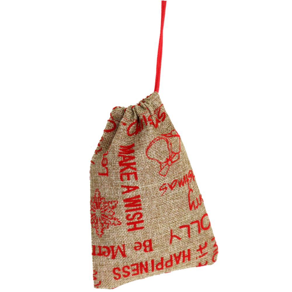 Christmas Straw Gift bag 9 x 12 cm.