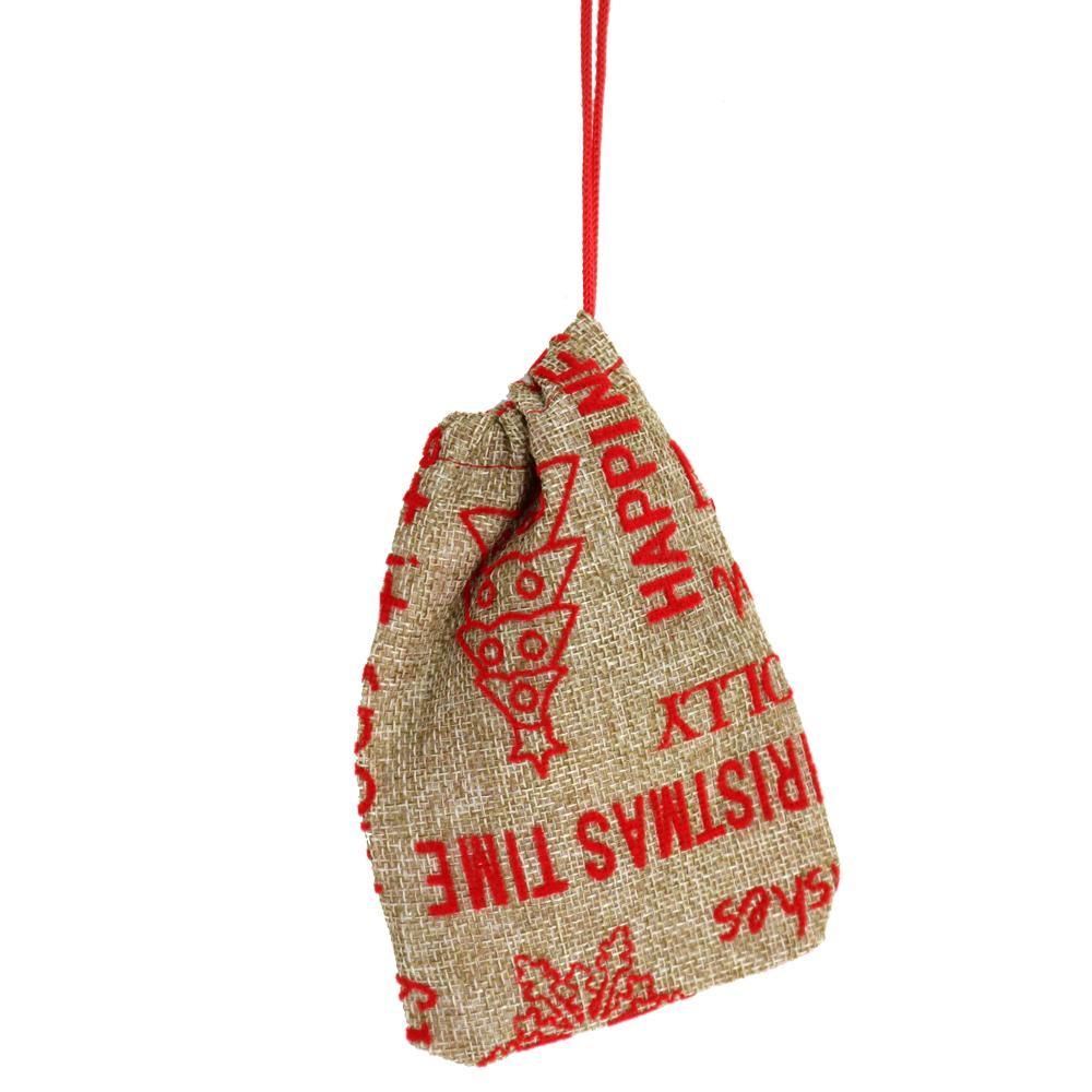 Christmas Straw Gift bag 17 x 12 cm.