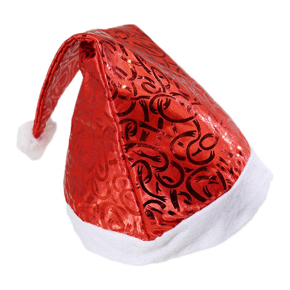 Christmas Red Glossy Santa Hat / Q-928 - Karout Online -Karout Online Shopping In lebanon - Karout Express Delivery 